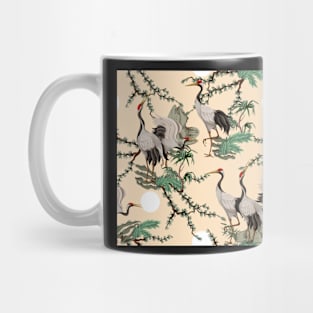 Chinese crane bird pattern Mug